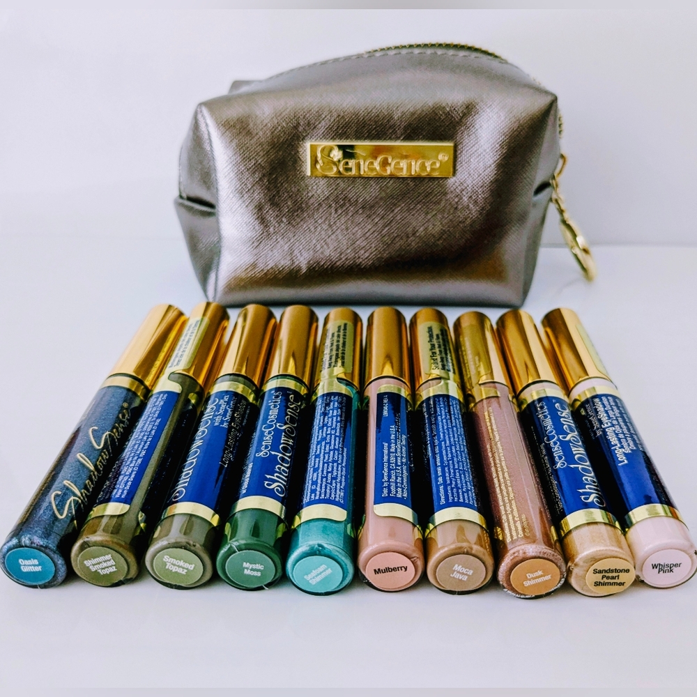 SeneGence ShadowSense Eyeshadow Set - Silver, Green, Blue, Cream